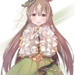 ピンクのフリルドレスキャラクターイラスト ピンクフリルドレスイラスト - No: 354453｜無料イラスト