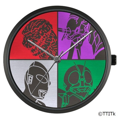 SHIN JAPAN HEROES AMUSEMENT WORLD 腕時計（文字盤デザイン）