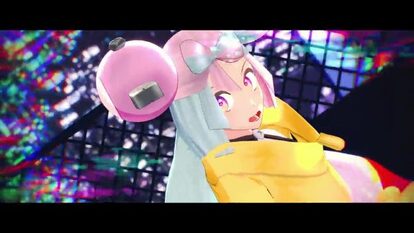 『ポケモンSV』ジムリーダー・ナンジャモがダンス! 月をバックにコイルの髪飾りと萌え袖でしなやかに踊る姿が超絶かわいい