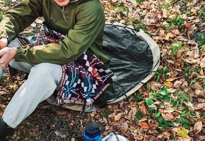 円形のシートがバッグに変身!使い方は無限大!