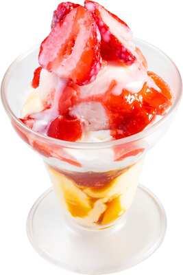ストロベリー満喫!プレミアムプリンパフェ