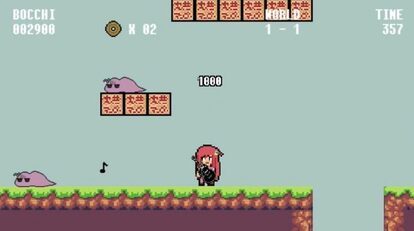 “『ぼっち・ざ・ろっく!』をスーパーマリオ化してみた!