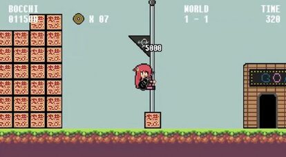 “『ぼっち・ざ・ろっく!』をスーパーマリオ化してみた!