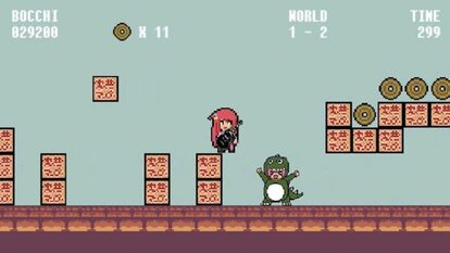 “『ぼっち・ざ・ろっく!』をスーパーマリオ化してみた!