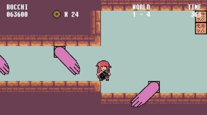 “『ぼっち・ざ・ろっく!』をスーパーマリオ化してみた!