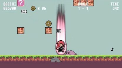 “『ぼっち・ざ・ろっく!』をスーパーマリオ化してみた!