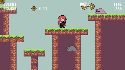 “『ぼっち・ざ・ろっく!』をスーパーマリオ化してみた!