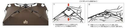 LOGOS独自の「Q-TOP SYSTEM」により、約30秒で簡単設営!「Tradcanvas ソーラー Q-TOP …