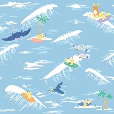 【なみのりピカチュウ】ポケモンシャツ『ポケットモンスター 赤・緑・金・銀・ルビー・サファイア・ソード・シールド』