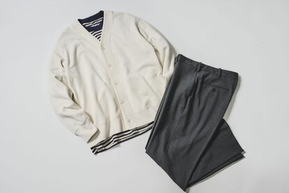 スウェット地でも高見えコーディネートは出来る