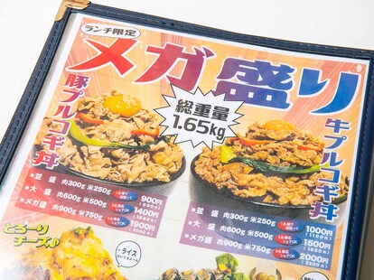 ランチメニュー。一番最初のページに大きくあるということは、もしや一番人気メニュー?