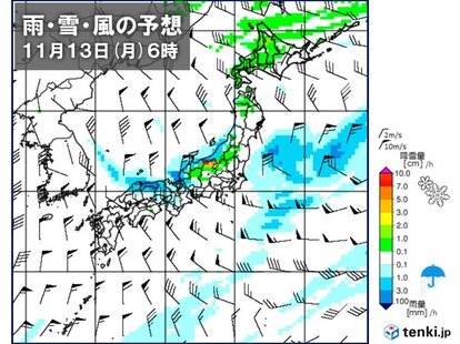 ２週間天気　雨のあとは急に寒く　今週末は冬の寒さ　北海道は平地でも雪