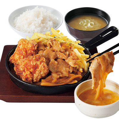 冬の日本代表を”からあげ”で！」からやま、期間限定「すきやき盛り定食」