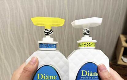 ノズルに輪ゴムを巻き付けた写真