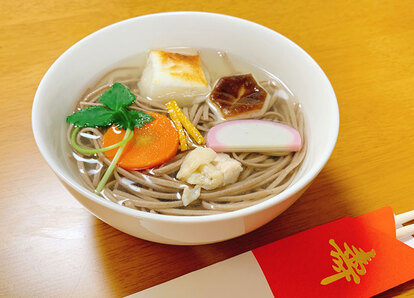 お雑煮そばの写真