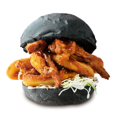 ドムドムハンバーガー 仮面ライダーシリーズ「ショッカー」コラボ「イカデビルバーガー」2