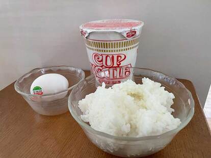 カップヌードルアレンジの写真