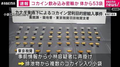 小袋に入ったコカイン