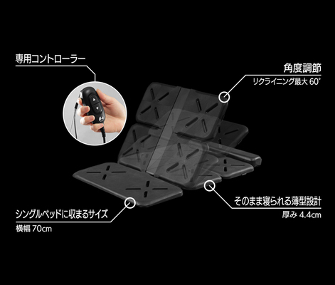 今の布団・ベッドに後付けで「リクライニング機能」を追加できる“電動ゲーミングベッド”のコンパクト版が発売_013