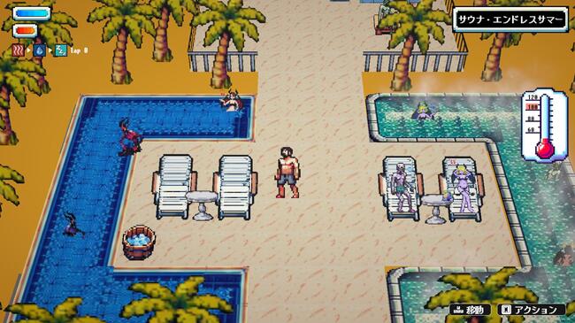 魔界のサウナで熱波師として働くアクションゲーム『Sauna of the DEAD』正式リリース。魔族に熱波をおくり、昇天させる_013