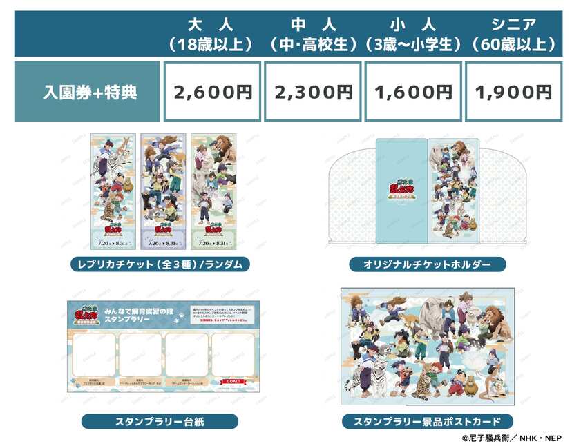 東武動物公園コラボ 土井半助 忍たま乱太郎×東武動物公園」7月26日よりコラボイベント開催