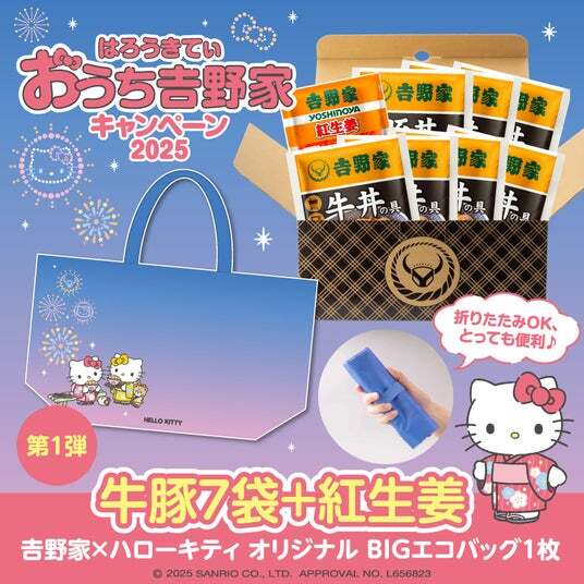 はろぅきてぃ　おうち吉野家キャンペーン　2025 コラボ丼　有田焼 ハローキティ🎀おうち吉野家キャンペーン2025／ 食べて豪華景品