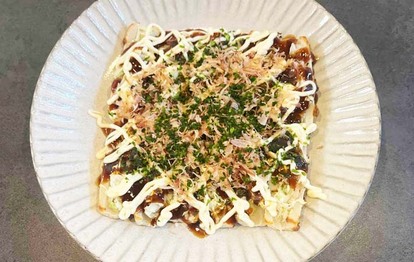 『お好み焼き風ちくわ』の完成写真