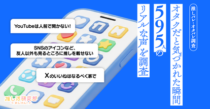 「推しバレ・オタバレ経験」アンケート結果