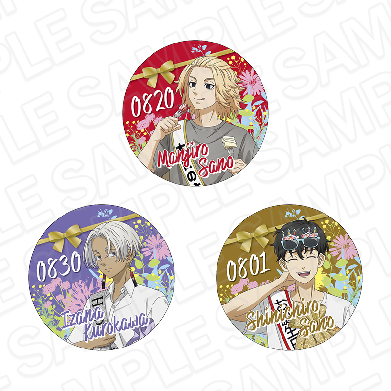 TheキャラCAFE バースデーパーティ デカブロマイド マイキー 東リベ」マイキー、真一郎、イザナのバースデーパーティー開催