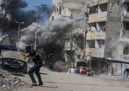 今年9月の地上作戦でもまだガザは破壊され続けている(写真/時事通信社)