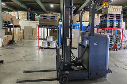 リーチフォークで運搬体験