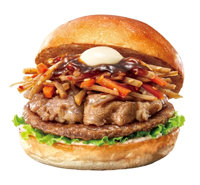ロッテリア「牛カルビごぼうバーガー」