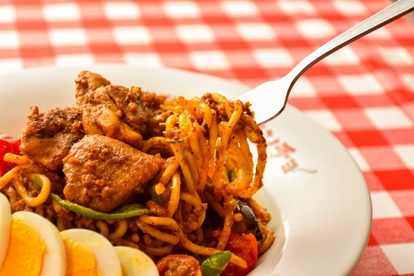 「ゴロっとチキンのカレーナポ」