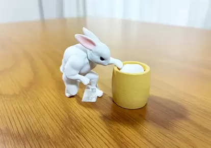 うさぎの餅つきんにくの写真(撮影:grape編集部)