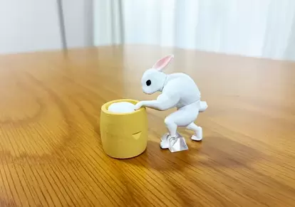 うさぎの餅つきんにくの写真(撮影:grape編集部)