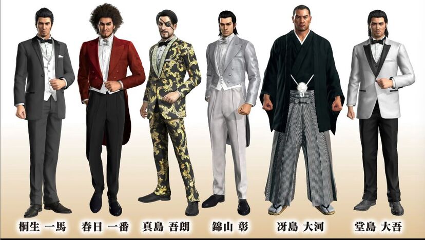 龍が如く』冠婚葬祭展で結婚できるキャラクター11名の描き下ろし