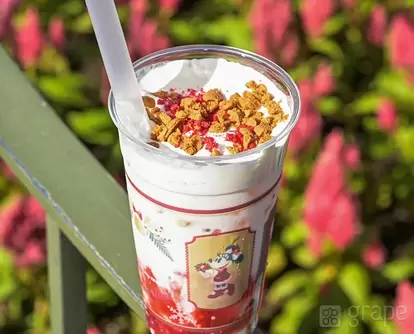 ディズニークリスマスのスペシャルドリンク(撮影:grape編集部)