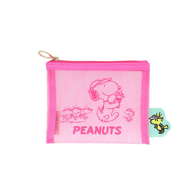 メッシュミニポーチ ピンク