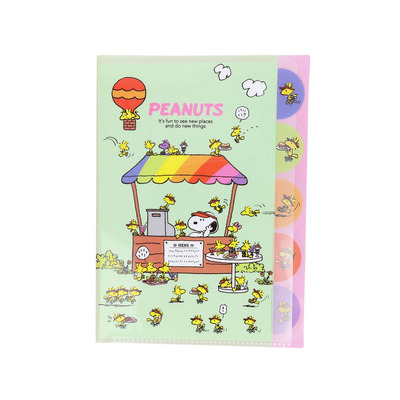 ダイカットクリアファイル5P カフェスタンド