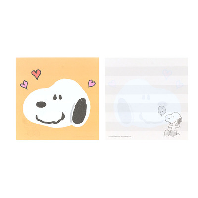 窓付スクエアメモ スヌーピー02