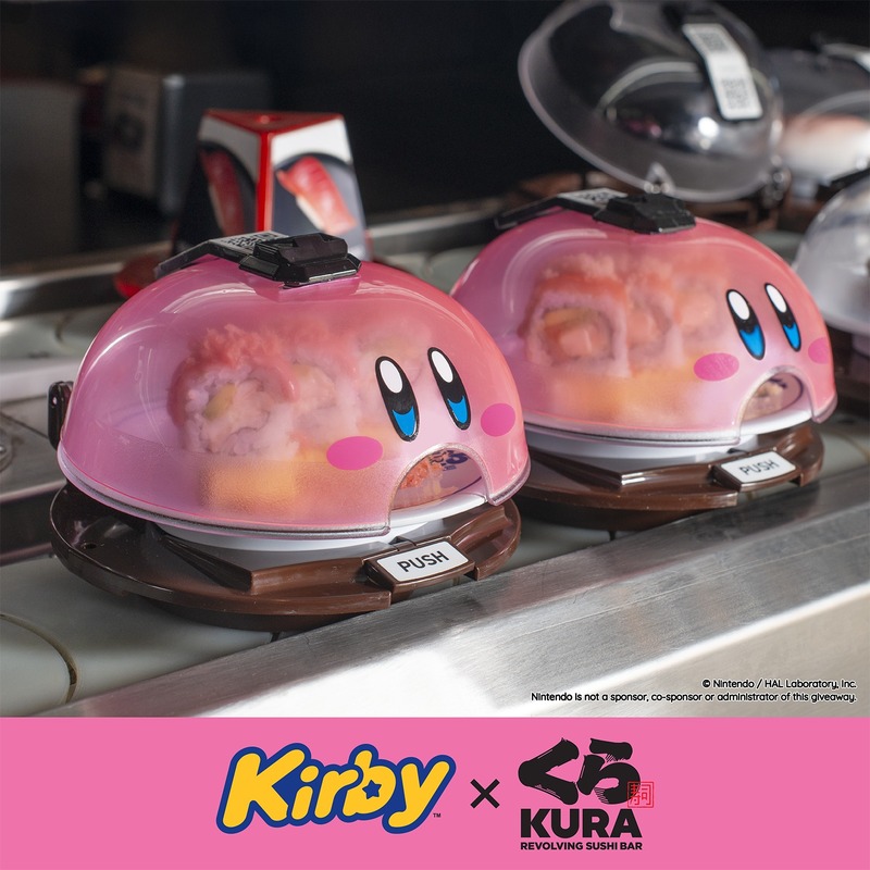 星のカービィ×くら寿司」コラボがアメリカ限定で開始。カービィの顔が