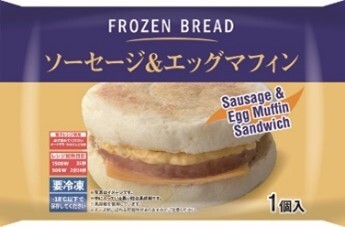 ローソン 冷凍調理パン「ソーセージ&エッグマフィン」