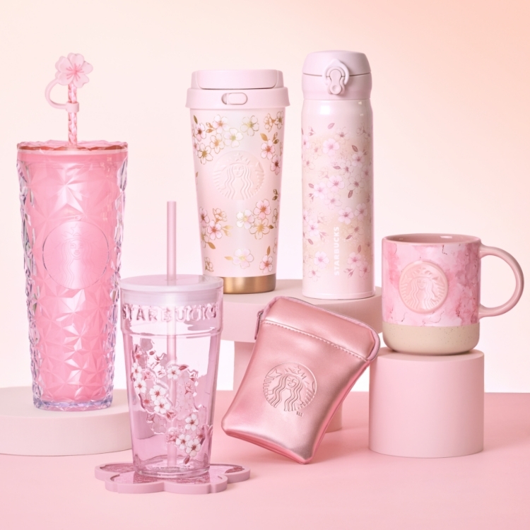 スタバ桜グッズ2026登場 きらめく限定ボトル＆マグ発売 | ニコニコニュース