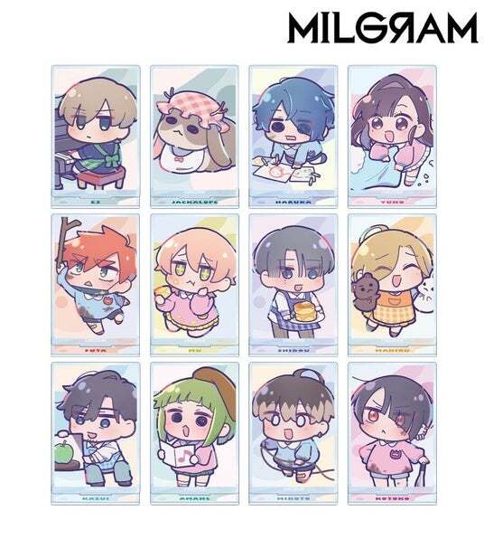 MILGRAM ミルグラム ミニグラム 幼稚園 イラストカード アマネ MILGRAM -ミルグラム-』の描き下ろし ミニグラム 幼稚園ver
