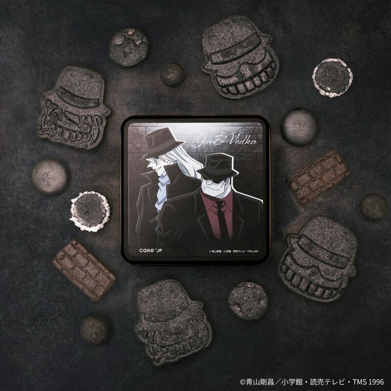名探偵コナン×Cake.jp」黒ずくめの組織クッキー缶が5月14日発売！ジン