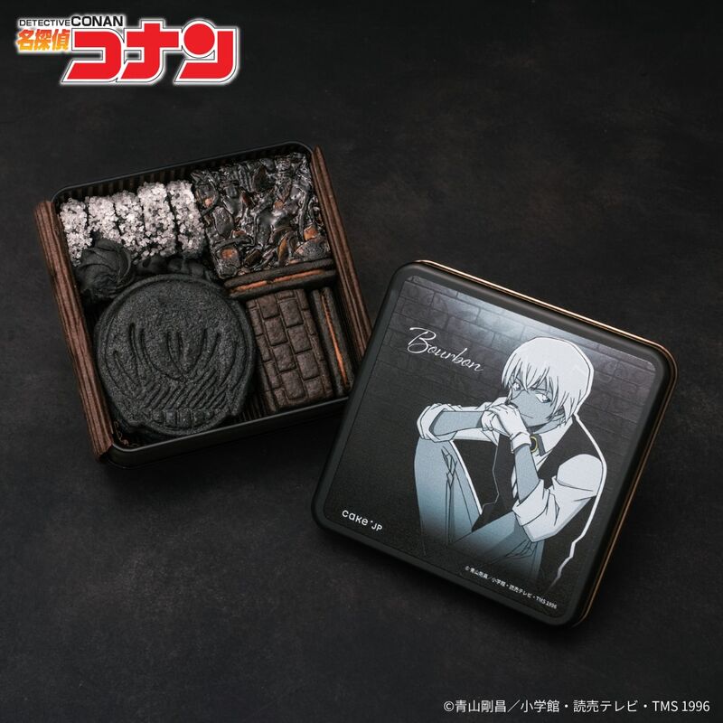 名探偵コナン×Cake.jp」黒ずくめの組織クッキー缶が5月14日発売！ジン