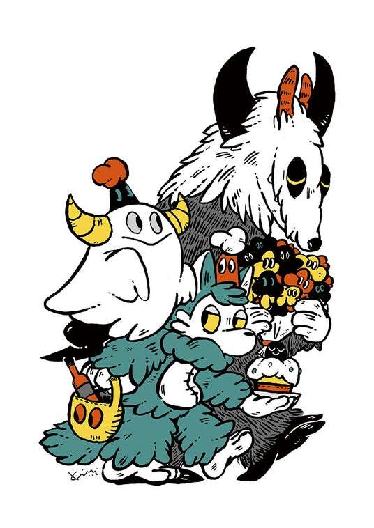 可愛くて切ない大人気アイコン「おおかみくん」「ニセおばけ」たちの