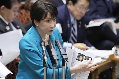 参議院予算委員会で、自民党総裁選での「中傷動画騒動」報道について答弁する高市首相