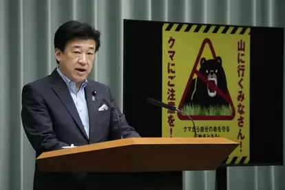 クマへの注意喚起を促す木原稔官房長官