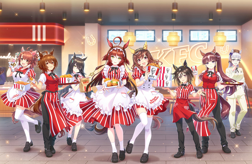 独占】『ウマ娘』×KFCコラボ衣装の「ダンツフレーム」全身イラストを電